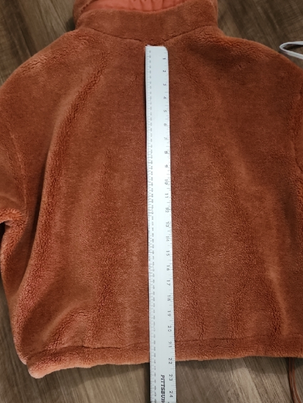 Anthropologie Elodie Sherpa Jacket Medium Tan Teddy Faux Shearling Cozy Cropped - Picture 7 of 12